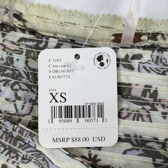 NWT Free People Weekend Plans Floral Bodysuit size XS - Picture 7 of 15